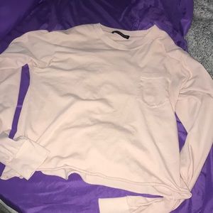Baby pink long sleeve shirt